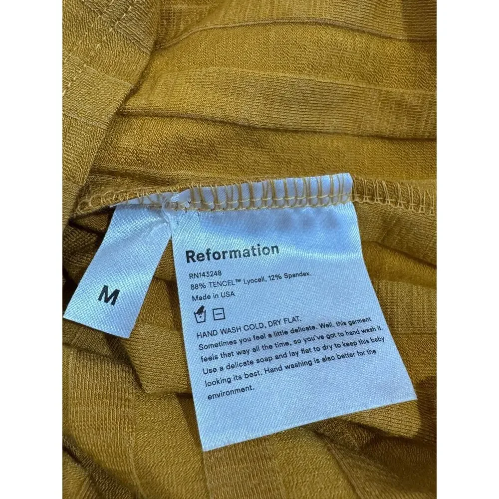 Reformation mustard yellow